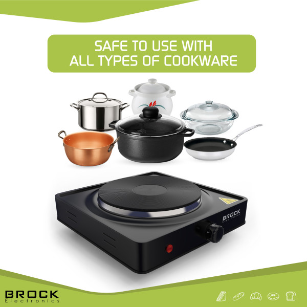 Ühe rõngaga elektripliit brock ep 100 bk, 1500w