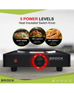 Ühe rõngaga elektripliit brock ep 100 bk, 1500w-foto9