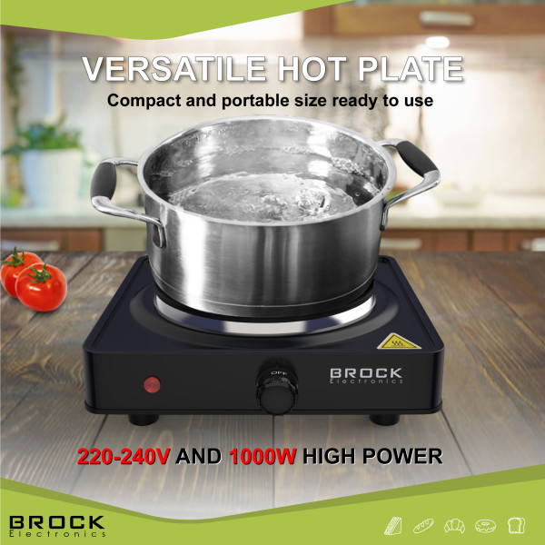 Ühe rõngaga elektripliit brock ep 100 bk, 1500w