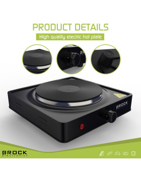 Ühe rõngaga elektripliit brock ep 100 bk, 1500w-foto7