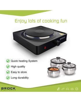 Ühe rõngaga elektripliit brock ep 100 bk, 1500w-foto6