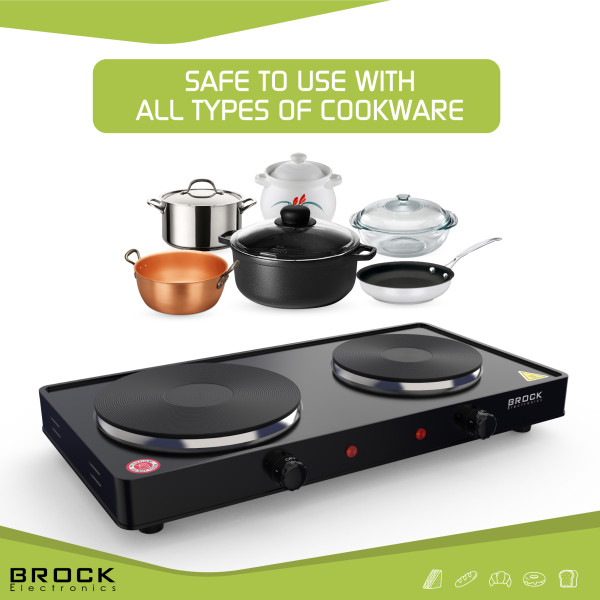 Kahe rõngaga elektripliit brock ep 200 bk, 2500w Kahe rõngaga elektripliit brock ep 200 bk, 2500w