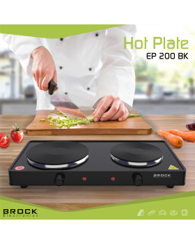 Kahe rõngaga elektripliit brock ep 200 bk, 2500w-foto10