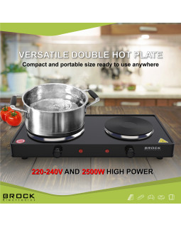 Kahe rõngaga elektripliit brock ep 200 bk, 2500w-foto8