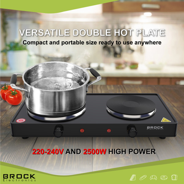 Kahe rõngaga elektripliit brock ep 200 bk, 2500w Kahe rõngaga elektripliit brock ep 200 bk, 2500w