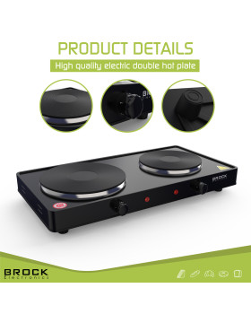Kahe rõngaga elektripliit brock ep 200 bk, 2500w-foto7