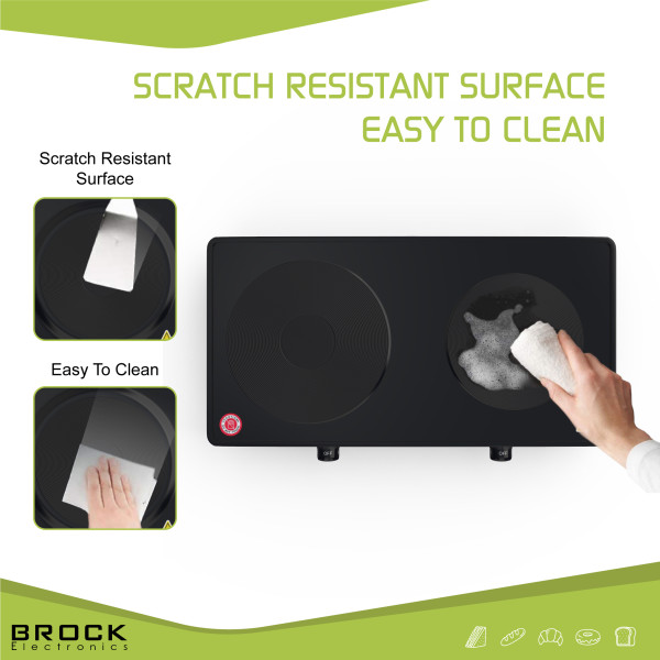 Kahe rõngaga elektripliit brock ep 200 bk, 2500w Kahe rõngaga elektripliit brock ep 200 bk, 2500w