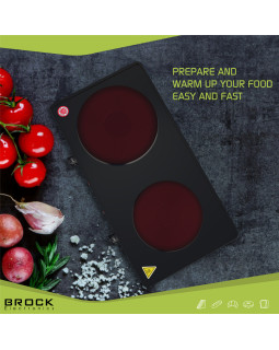 Kahe rõngaga elektripliit brock ep 200 bk, 2500w-foto4