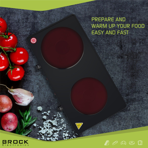 Kahe rõngaga elektripliit brock ep 200 bk, 2500w Kahe rõngaga elektripliit brock ep 200 bk, 2500w