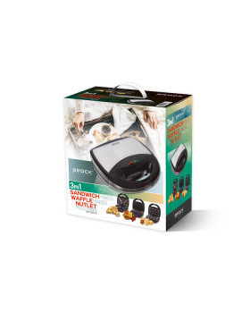 Brock 3 in 1 võileiva/vahvli/pähkliküpsetaja, 750w-foto10