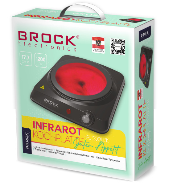 Brock infrapuna keeduplaat. ühetsooniline. 1200w