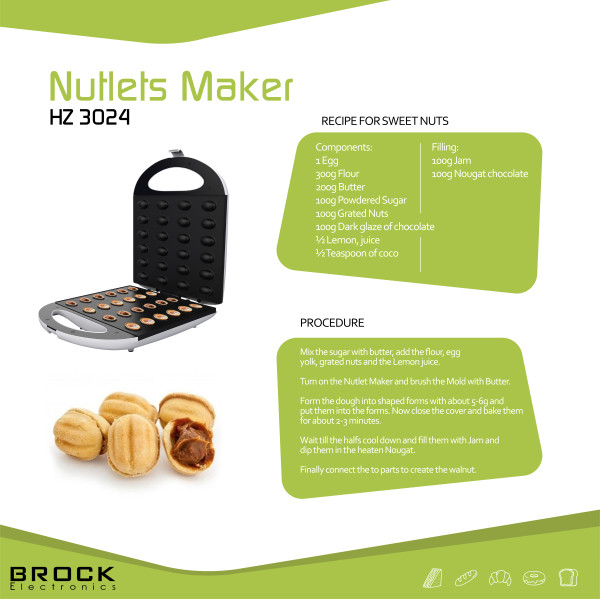 Brock nutlets vormimasin, 1400w
