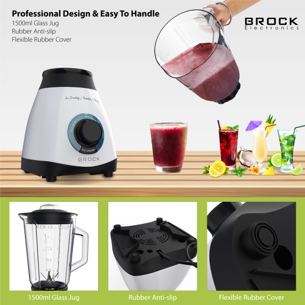 Brock blender. 1,5 l klaasanumber 500w