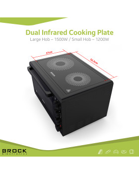 Elektriahi infrapunaküpsetusplaatidega, 50l, 1800w-foto5