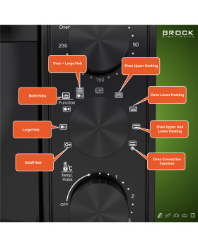 Elektriahi infrapunaküpsetusplaatidega, 50l, 1800w-foto9