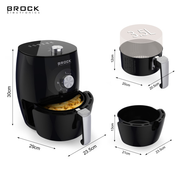 Brock õhkfritter 3,5l, 1300-1500w