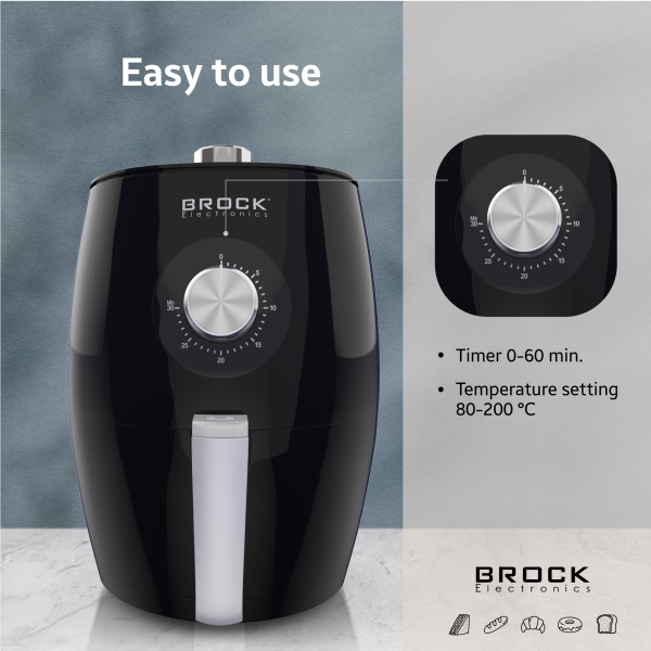 Brock õhkfritter 3,5l, 1300-1500w