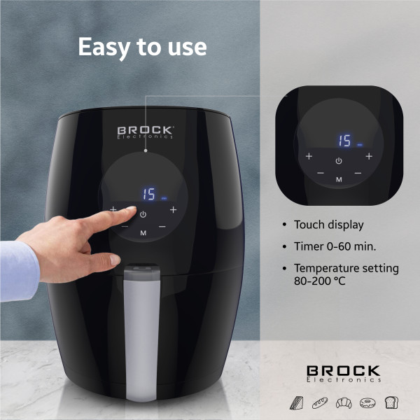 Brock digitaalne õhufritüür 3,5l, 1200w