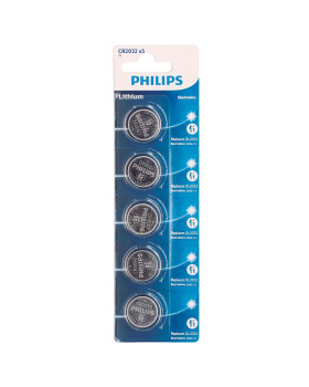 Philips lithium cr2032 liitiumpatareid, 5 tk/blisterpakendis, 106000020