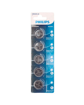 Philips lithium cr2025 liitiumpatareid, 5 tk/blisterpakendis, 106000019