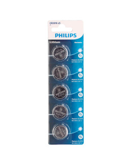 Philips lithium cr2016 liitiumpatareid, 5 tk/blisterpakendis, 106000018