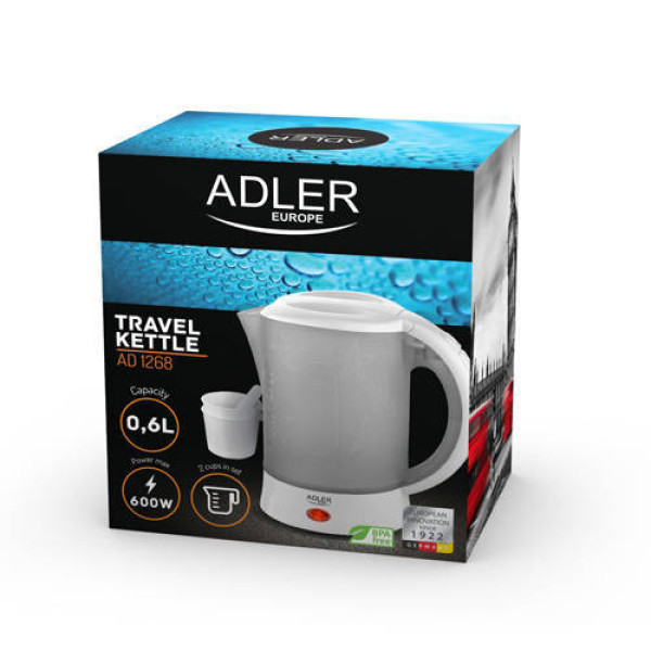 Adler electric travel kettle, 0,6l, 600w