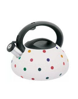 Traditsiooniline 3 l veekeetja, valge täppidega, klausberg, kb 7074