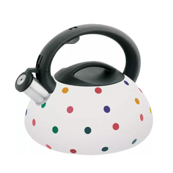 Traditsiooniline 3 l veekeetja, valge täppidega, klausberg, kb 7074