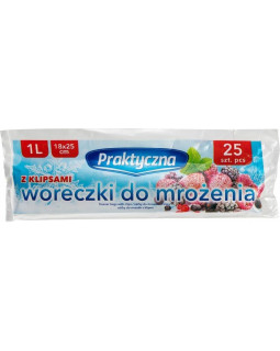 Plastist külmutuskotid. 25 tk. 1l