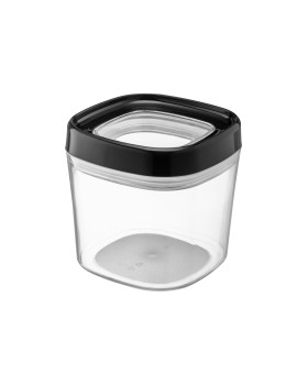 Toidu säilitusnõu, 0,6 l, must, 10,8 x 10,8 x 10,5 cm, 29569, galicja