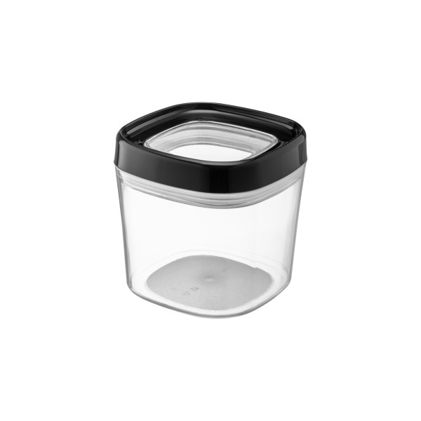 Toidu säilitusnõu, 0,6 l, must, 10,8 x 10,8 x 10,5 cm, 29569, galicja