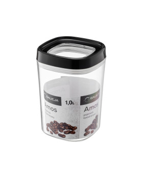 Toidu säilitusnõu, 1 l, must, 10,8 x 10,8 x 15,8 cm, 29570, galicja
