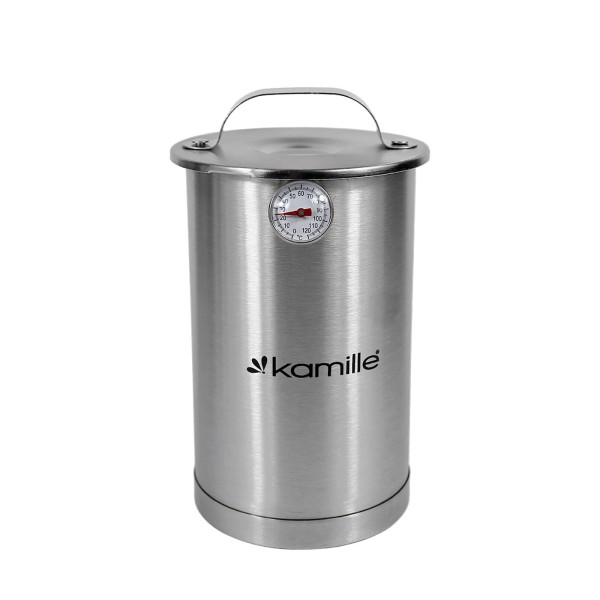 Terasest singikeetja + termomeeter, 1,5l, 6506, kamille