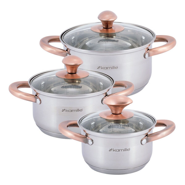 Pottide komplekt 3 tk (1.0l, 1.5l, 2.0l), 4936, kamille