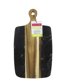 Lõikelaud puit + plast 40 × 22 × 1,3 cm, 10081, kamille