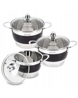 Pottide komplekt 3 tk (2.0l, 2.7l, 3.6l), 5765, kamille