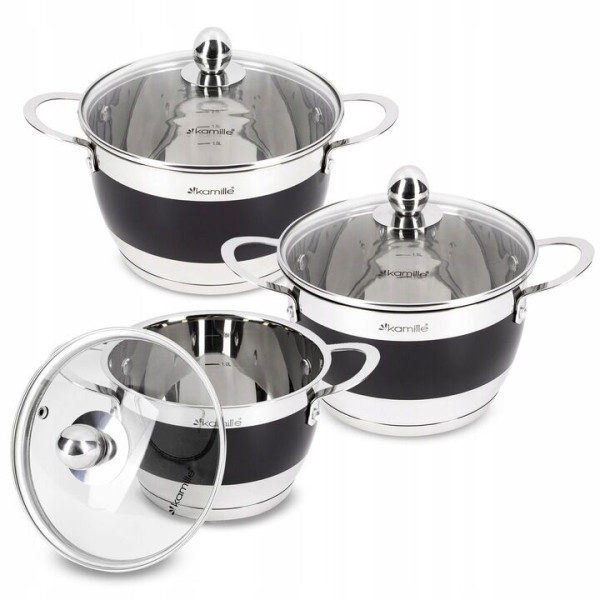 Pottide komplekt 3 tk (2.0l, 2.7l, 3.6l), 5765, kamille