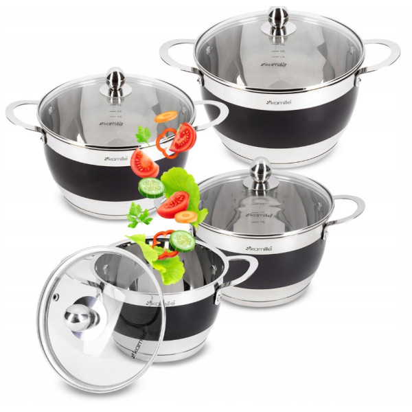 Pottide komplekt 4 tk (2.0l, 2.7l, 3.6l, 5.9l), 5766, kamille