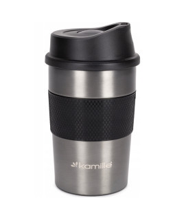 Termosmuki 360 ml (tummanharmaa), 2150, kamille