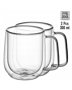 Topeltseinaga klaaskruuside komplekt (2 tk), 300 ml, kamille, 9007