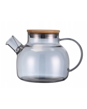 Klaasist teekann / taimeteede kann 1000 ml (hall), 9029, kamille