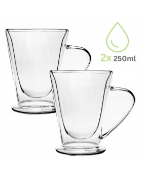 Topeltseinaga klaaskruuside komplekt (2 tk), igaüks 250 ml, kamille, 9019