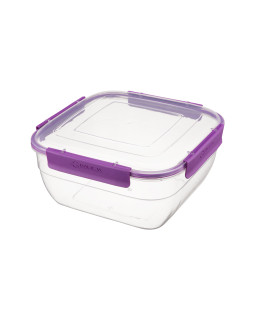 Ruudukujuline toidu säilitusnõu, 2,35 l, 20,3 x 20,3 x 9,4 cm, 39646, galicja