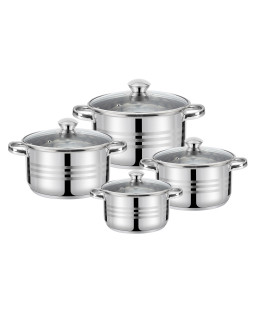 4 poti komplekt: 14/16/18/22 cm – 1,2/1,8/2,5/4,5 l, 47009, 44 x 25,5 x 15,5, galicia