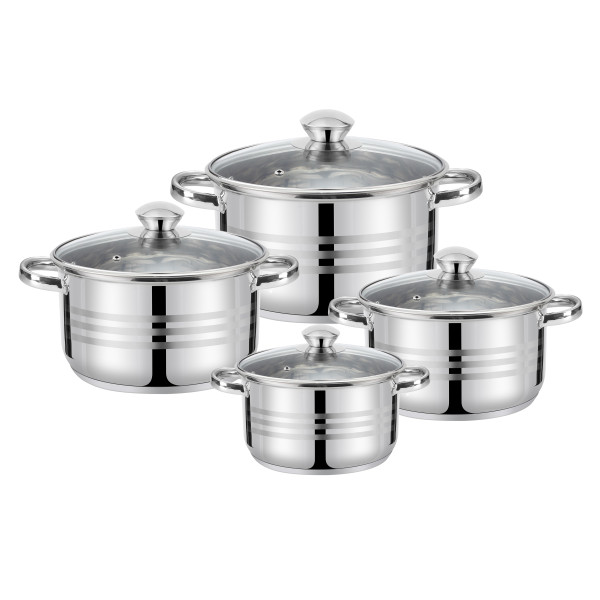 4 poti komplekt: 14/16/18/22 cm – 1,2/1,8/2,5/4,5 l, 47009, 44 x 25,5 x 15,5, galicia 4 poti komplekt: 14/16/18/22 cm – 1,2/1,8/2,5/4,5 l, 47009, 44 x 25,5 x 15,5, galicia