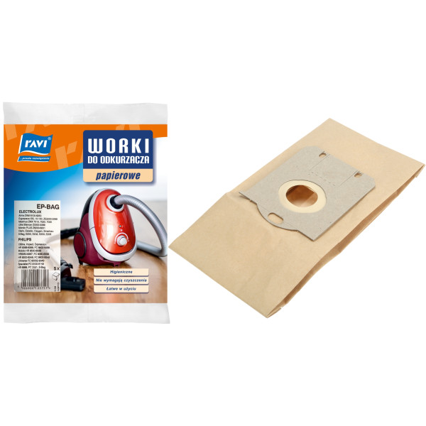 Electrolux/philips ep-bag tolmuimejakotid, 5 tk, 20 x 2 x 30, 10375, simple solution