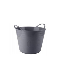 Mitmefunktsionaalne korv, 42 l, hall, 33 x 33 x 45, 40224, simple solution