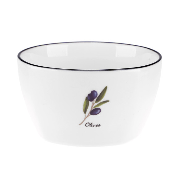 Portselankauss, 350 ml, oliivid, 11.5 x 11.5 x 6.5, 81474, ravi decor