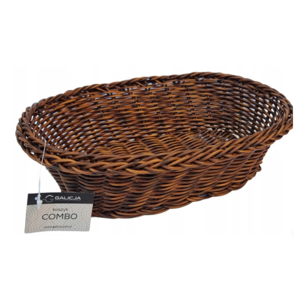 Korv, ovaalse kujuga, pruun, 27 x 20 x 8 cm, 5974 br, galicja Korv, ovaalse kujuga, pruun, 27 x 20 x 8 cm, 5974 br, galicja