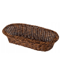 Korv, pikliku ovaalse kujuga, pruun, 30 x 15 x 7,5 cm, 5974 lb, galicja